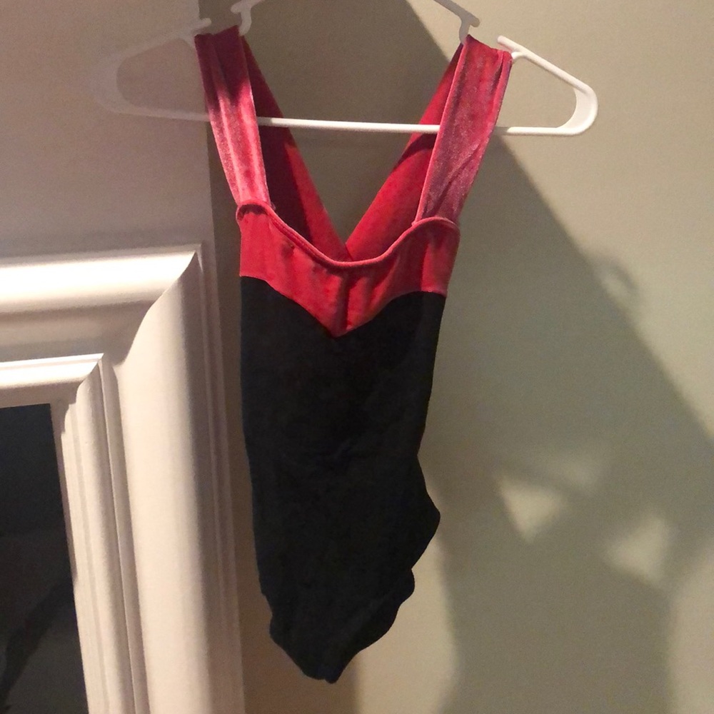 Black and pink leotard